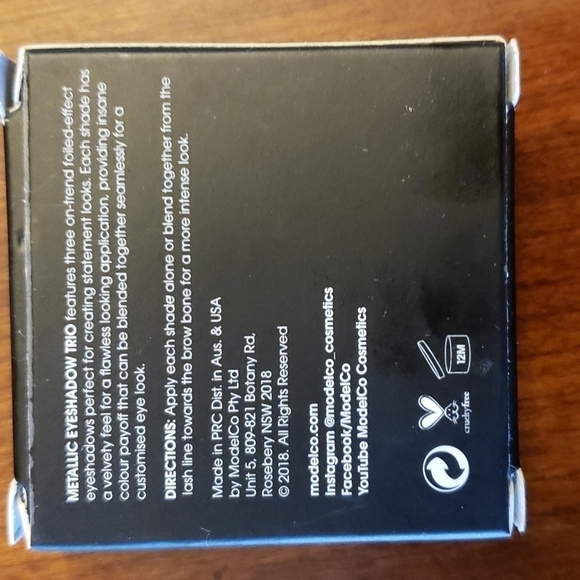 Modelco Metallic Eyeshawdow Trio in St Tropez New in Box Nuetrals - Picture 4 of 5